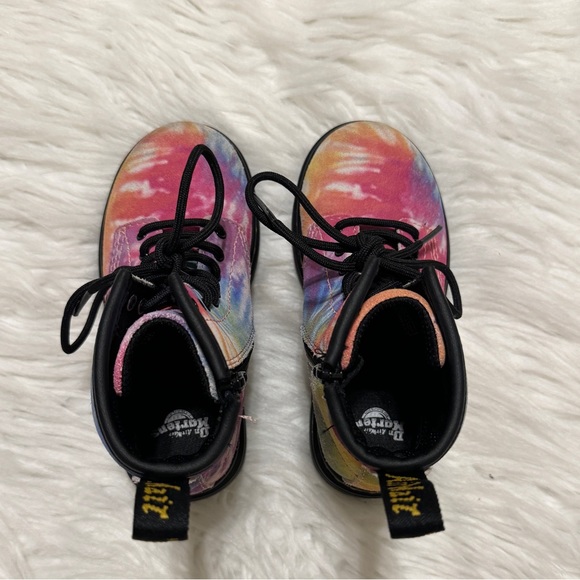Dr.Martens Tie Dye lace up boots size 9T - Picture 7 of 9